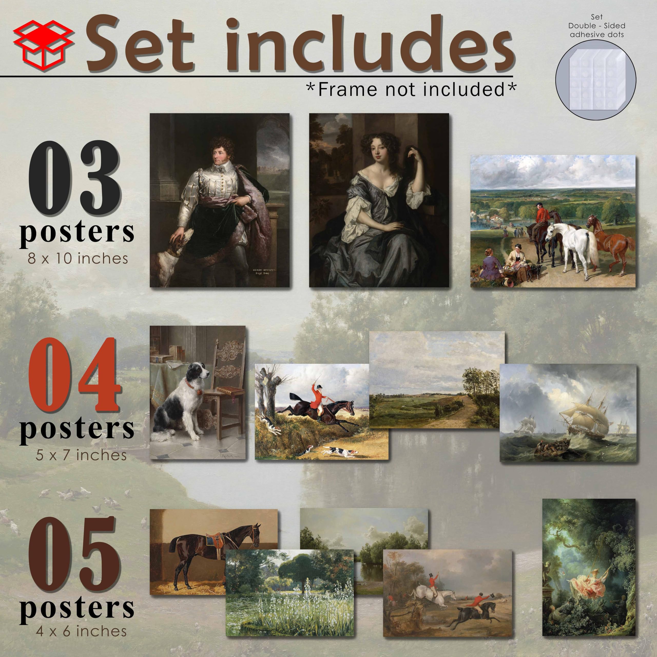 メゾチント　vintage Art Amazon.com: LANCHI95 12 PCS Vintage Victorian Wall Decor